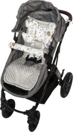 Medi Partners Kinderwagen Sitzauflage Set – Doppelseitig Baumwolle & Minky für Sommer & Winter – Bild 4