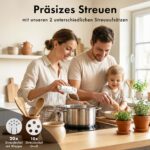 EDELHAUS Gewürzgläser Set 24er mit Bambusdeckel – Komplette Gewürzorganisation für die Küche – Bild 5