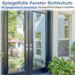 rabbitgoo Spiegelfolie Silber 60x200cm – UV & Hitzeschutz mit Sichtschutz für Fenster – Bild 2