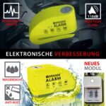 KRASER KR6Y Bremsscheibenschloss mit 110 dB Alarm – Motorradsicherung für Motorrad, Roller & E-Bike – Bild 4