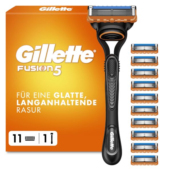 Gillette Fusion5 Nassrasierer für Herren – 5 Klingen für präzise Rasur