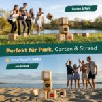 STAKK Holz-Wurfspiel – Boccia mit modernem Twist für Garten & Strand – Bild 6
