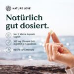 Nature Love Omega 3 hochdosiert – 650 mg pro Tagesdosis, 365 Kapseln, AlaskOmega® MSC-zertifiziert – Bild 4