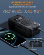 Tiiletzote Elektrische Luftpumpe 150PSI – Akku Kompressor mit LED-Display für Auto & Fahrrad – Bild 5