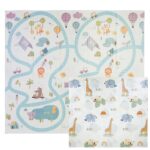 CCLIFE Krabbelmatte 196x176 cm – Rutschfeste Spielmatte für Babys & Kleinkinder