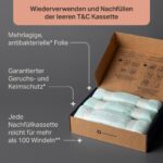 Tommee Tippee Twist & Click Nachfüllfolie 6er-Pack – Antibakterielle Windeleimer-Folie – Bild 4