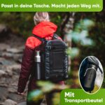 Blockhütte Premium Edelstahl Trinkflasche 1L isoliert – Auslaufsicher & spülmaschinenfest – Bild 7