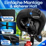 Nextcover® Fahrradsattel Überzug CoverPro mit Memory-Foam 4.0 – Ergonomisches Gel Sattelbezug – Bild 3