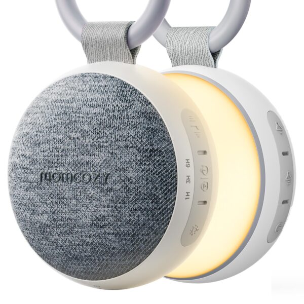 Momcozy WN06 Tragbare White Noise Machine mit Nachtlicht – Weissrauschen-Gerät für Babys