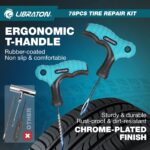 LIBRATON 78-teiliges Reifenreparaturset – Profi-Pannenhilfe für Auto, Motorrad & LKW – Bild 3
