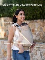 GROWNSY Babytrage mit Ein-Klick-Schnalle – Ergonomisch für Neugeborene bis Kleinkind (3-20kg) – Bild 7