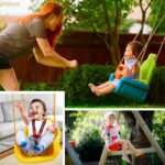 Montafox Kinderschaukel 3 in 1 – Mitwachsende Babyschaukel mit Sicherheitsgurt – Bild 7