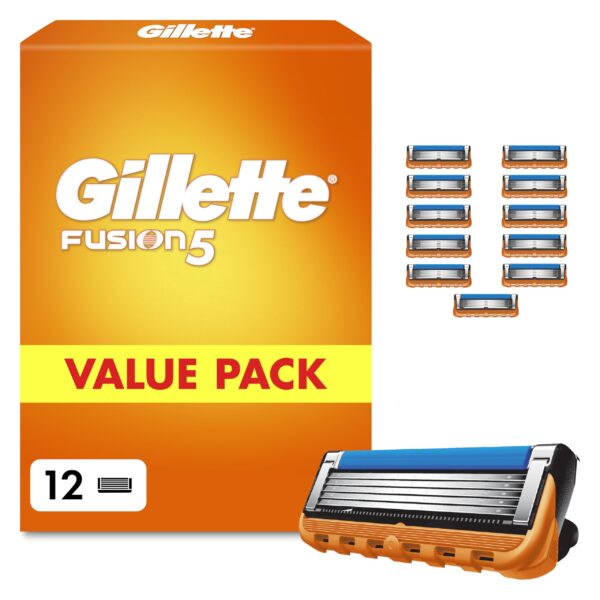 Gillette Fusion5 Rasierklingen 12er Pack – Präzise Nassrasur für Herren