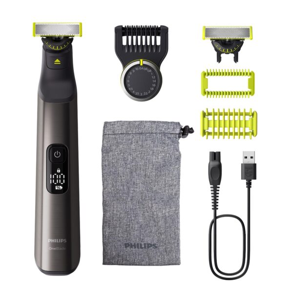PHILIPS OneBlade Pro 360 Face & Body – 2in1 Rasierer & Trimmer für Gesicht & Körper