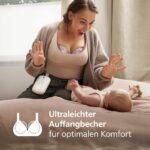 Philips AVENT Freihändige Doppel-Auffangbecher – Ultraleicht & transparent für elektrische Milchpumpen – Bild 5