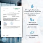 180 Hyaluron Kapseln hochdosiert 600 mg – Vegane Beauty Kapseln mit Zink & Biotin für Haut, Haare & Nägel – Bild 7
