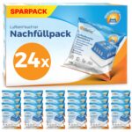 Idelia Luftentfeuchter Granulat 400g – 24er Nachfüllpack Set für trockene Räume
