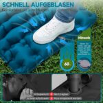 FORRINX Isomatte 200x69 cm mit 9,5 cm Polsterung – Ultraleichte Campingmatte für Outdoor – Bild 5