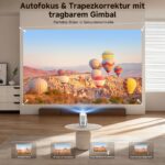 iSinbox 4K Smart Beamer 1200 ANSI – Kurzdistanz Heimkino & Outdoor Projektor mit WiFi 6 – Bild 4
