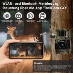 MAXDONE Wildkamera 4K 64MP mit WLAN & Bluetooth – Nachtsicht Bewegungsmelder für Wildtierbeobachtung – Bild 2