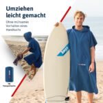 AUTDOOR Mikrofaser Badeponcho Damen & Herren – Schnelltrocknend aus 100% recycelten Flaschen – Bild 2