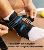 ZOELION Schnellschnür Knöchelbandage mit Auto-geformten Stabilisierungspads – Sprunggelenkstütze für Herren & Damen – Bild 3