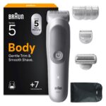 Braun Bodygroomer Series 5 BG5555 – Kabelloser Körperrasierer mit SkinGuard für Herren