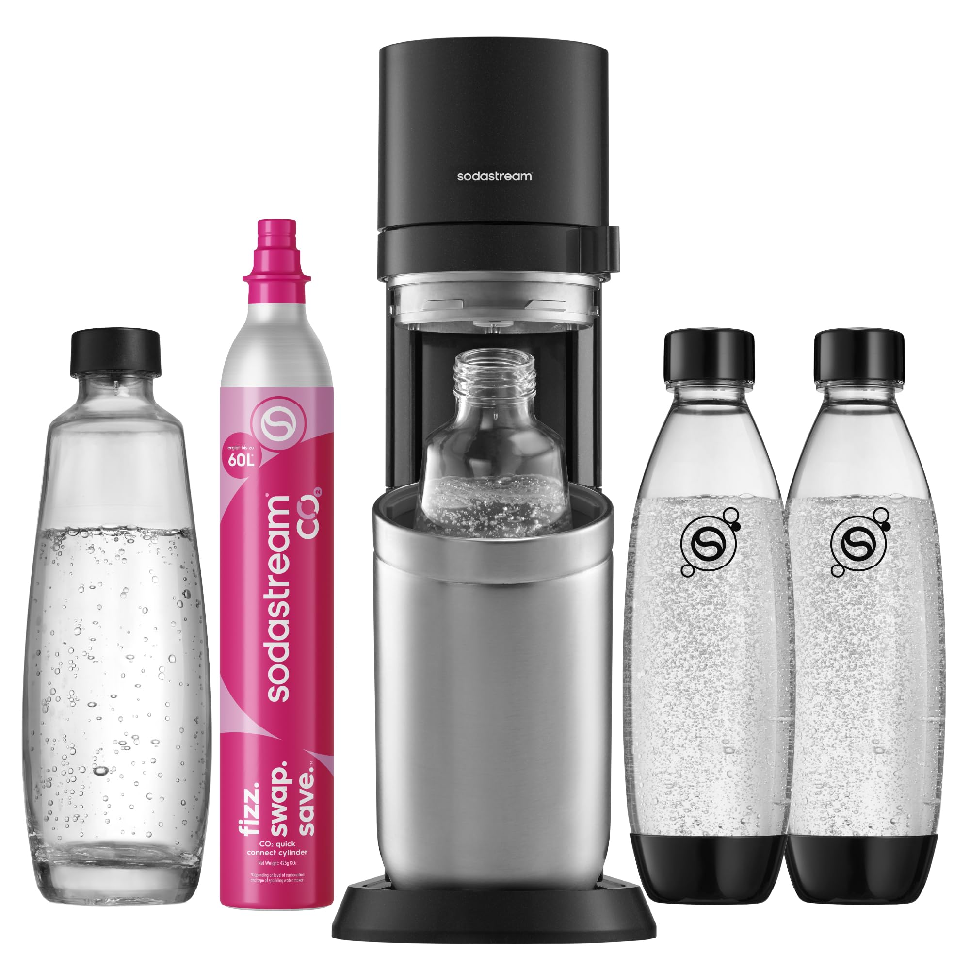 81EtHpNRgXL._SY2000_.jpg Sodastream Duo Wassersprudler mit Glasflaschen – Sprudelwasser auf Knopfdruck für zu Hause – Bild 1