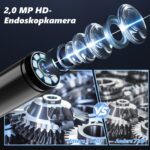 Ennovor 1920 HD Endoskopkamera mit 8 LED – 5 m Inspektionskamera für Android & iOS – Bild 2