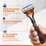 Gillette Fusion5 Rasierklingen 12er Pack – Präzisions-Nassrasur für Männer – Bild 6