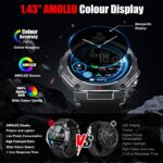 Jugeman Smartwatch Herren 1,43" AMOLED – Militär GPS Fitnessuhr mit 160+ Sportmodi & 20 Tage Akku – Bild 5