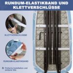 Frilodge Bügelbrettbezug mit dicker Polsterung – 120x40 bis 125x45 cm für Dampfbügelstationen – Bild 6