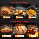maxtachi Bluetooth Grillthermometer Kabellos – Smarte Temperaturüberwachung mit App & 150m Reichweite – Bild 7