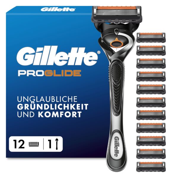 Gillette ProGlide Nassrasierer für Herren – 5 Klingen für gründliche Rasur