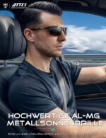 ATTCL Polarisierte Sonnenbrille Herren mit UV400 – AL-MG Rahmen für Sport & Autofahren – Bild 2
