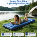 JATEKA Aufblasbare Isomatte 12 cm – Ultraleichte Camping Luftmatratze mit Fußpumpe – Bild 2