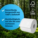 BOVE Toilettenpapier 3-lagig 112 Rollen – Extra Weich & Saugstark mit FSC-Zertifikat – Bild 6