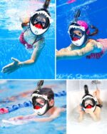 Urmaxs Kinder-Schnorchelmaske mit 180° Panoramablick – Vollgesichtsmaske mit Sicherheitssystem – Bild 4
