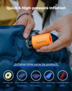 FLEXTAILGEAR Tiny PUMP 2 – Tragbare USB-Luftpumpe mit 5 Düsen für Luftmatratzen & Schwimmringe – Bild 5