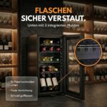 Sommertal Getränkekühlschrank GK50 50L – Glastür mit RGB LED, Touchscreen & Kindersicherung – Bild 8