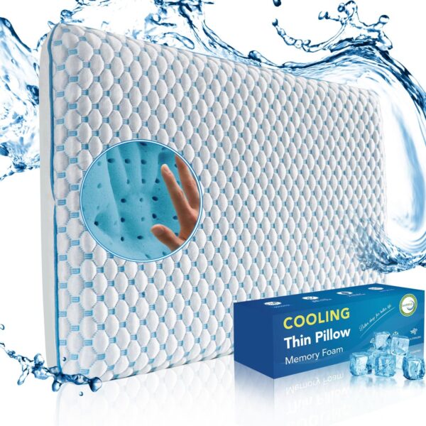 Iwacool Orthopädisches Kühlkissen 40x60 – Memory Foam für Bauch- & Rückenschläfer