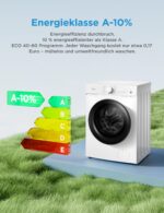 Midea V3 Waschmaschine 10 kg – A-10% Energieeffizienz mit Dampf & Tierhaarprogramm – Bild 2