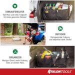 ATHLON TOOLS Premium Kofferraumtasche 60L – XXL Organizer mit Deckel & Antirutsch – Bild 5