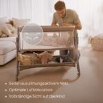 Lionelo Luna Beistellbett 2in1 mit Matratze – Co-Sleeping für Neugeborene bis 9 kg – Bild 6