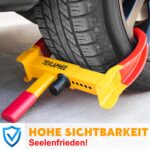 Tevlaphee Radkralle mit Sicherheitsschloss & 3 Schlüsseln – Diebstahlsicherung für PKW & Anhänger – Bild 6