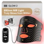 INIA LED Gesichtsmaske mit 4 Modi & 850 nm NIR – Rotlichttherapie für Anti-Aging