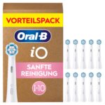 Oral-B iO Sanfte Reinigung Aufsteckbürsten, 10er Pack – Zahnbürstenaufsatz für empfindliche Zähne