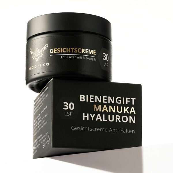 maorika Gesichtscreme mit Bienengift & Hyaluron – Anti-Aging mit LSF30