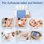 PoeticEHome Baumwoll-Trockentücher 600er Set – Fusselfreie Einwegtücher für empfindliche Haut – Bild 6