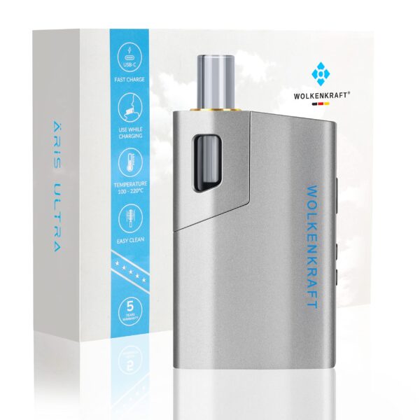 WOLKENKRAFT ÄRiS ULTRA Premium Vaporizer Gun Metal – Titankammer & ECA-Technologie
